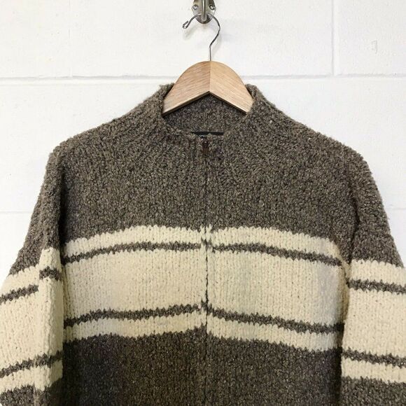 Alpaca Connection Womens Long Sleeve Cardigan Sweater Zip Front Size Medium - Picture 3 of 11